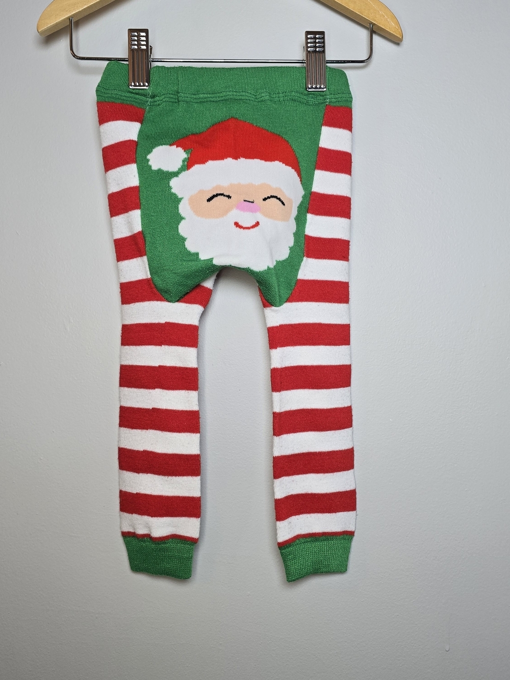 Kids Holiday Santa Stripe Pajama Pants - Green & Red
